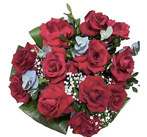 Bouquet com 12 rosas colombianas