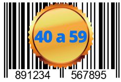 40 a 59 Códigos de Barras *R$ Unitário