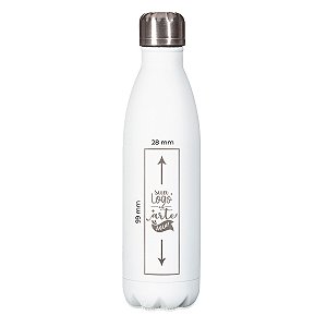 Garrafa Inox Personalizada Branco 750ml