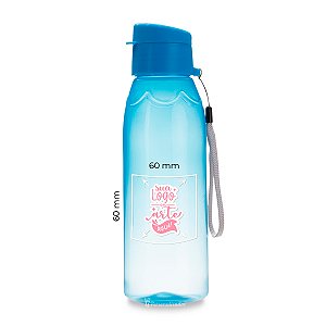 Garrafa Plástica Azul 700ml Kit 10un