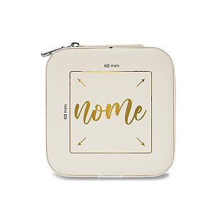 Porta Joias Branco Personalizado