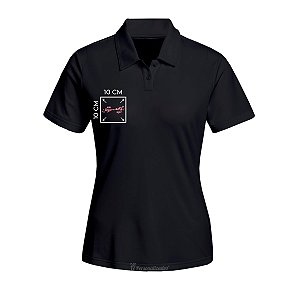 Camiseta Polo Feminina Personalizada kit 10un