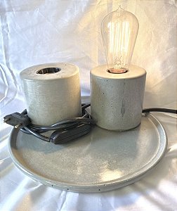 Luminária Rolinho em Concreto