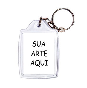 Chaveiro Personalizado - Acrílico 3x4cm 10 unidades