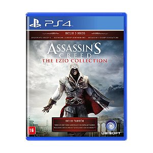 Jogo Assassins Creed The Ezio Collection Mídia Física PS4 (Novo)