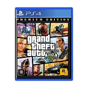 Jogo GTA 5 Premium Edition Mídia Física PS4 (Novo)