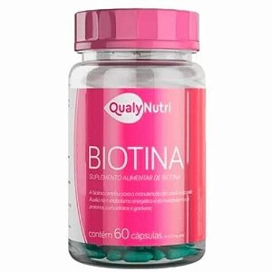 Biotina Qualynutri 400g 60 Cápsulas - QualyNutri