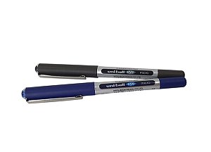 Caneta Eye Micro Kit 2 Canetas Preta E Azul Uni-Ball 0.5 mm