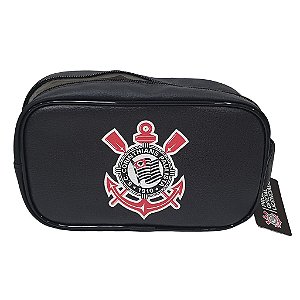 Bolsa De Mão Do Corinthians Necessaire Timão Produto Oficial - Preto