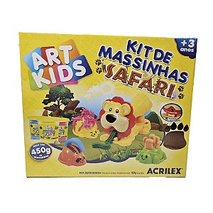Massinha De Modelar Safari Acrilex 450g com forminhas
