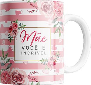 Caneca Presente para dia das Mãe - Cerâmica de 300ml