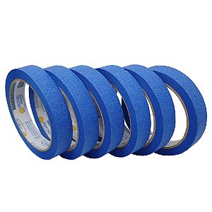 Kit Com 6 Fita Crepe Colorida 18mm X 30m Fitas Adesivas