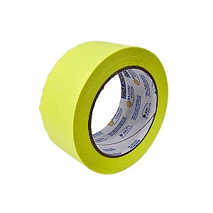 Fita Crepe Larga Neon Amarelo 48mmX50m Fita Adesiva Marcação