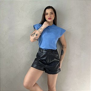 T-SHIRT MUSCLE TEE - AZUL JEANS