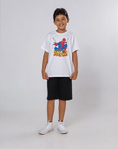 CAMISETA INFANTIL SPIDER MAN - BRANCO