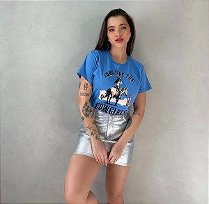 T-SHIRT LONG LIVE THE COWGIRLS - AZUL JEANS