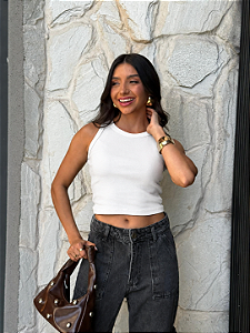 CROPPED RIBANA - BRANCO
