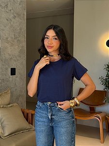 T-SHIRT LISA - AZUL MARINHO