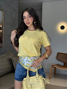 T-SHIRT LISA - AMARELO MANTEIGA