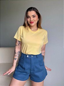 T-SHIRT LISA - AMARELO MANTEIGA