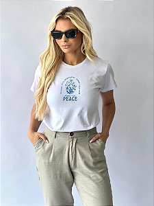 T-SHIRT BE KIND STAY OPTIMISTIC - BRANCO