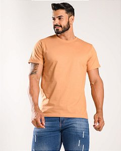 CAMISETA MASCULINA LISA - DOCE DE LEITE