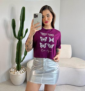 MAX CROPPED BORN AGAIN - ROXO BERINJELA