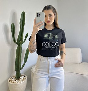 T-SHIRT COLCCI CLOTHING CO. - PRETO