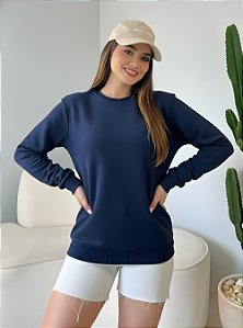 MOLETOM LISO - AZUL MARINHO