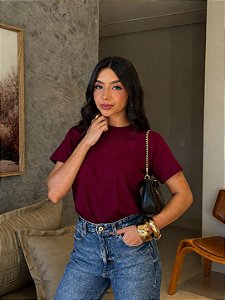 T-SHIRT LISA - BORDO