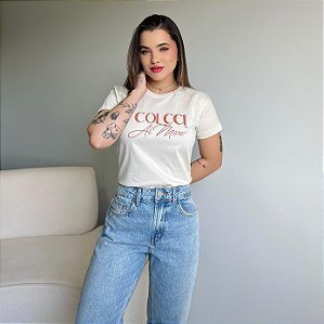 T-SHIRT COLCCI AL MARE - BEGE NATURAL