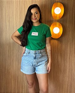 T-SHIRT COLCCI PLACA - VERDE BANDEIRA