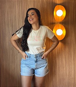 T-SHIRT COLCCI COLORS - BEGE NATURAL