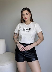 T-SHIRT COLCCI SPORT EST 1986 - BEGE NATURAL