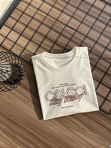 T-SHIRT COLCCI STAY STRONG - OFF WHITE