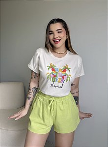 T-SHIRT NATUREZA - BEGE NATURAL