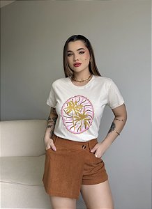 T-SHIRT COQUEIRO - BEGE NATURAL