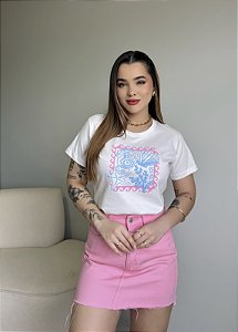 T-SHIRT FUNDO DO MAR RELEVO - OFF WHITE