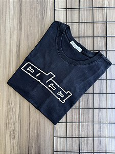 T-SHIRT COLCCI PUFF RELEVO - PRETO