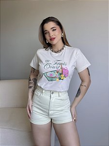 T-SHIRT TENNIS 1987 - BEGE NATURAL