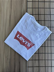 T-SHIRT LEVIS VERMELHO METALIZADO - BRANCO