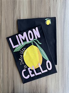 T-SHIRT LIMON CELLO - PRETO