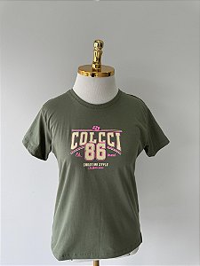 T-SHIRT COLCCI 86 - FOLHA SECA