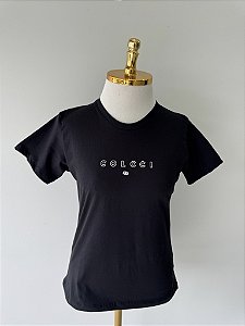 T-SHIRT COLCCI COM RELEVO - PRETO