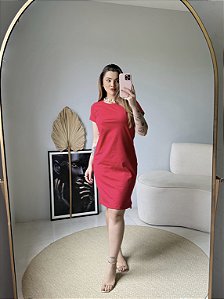 VESTIDO DRESS LISO - VERMELHO