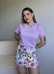 T-SHIRT ABENÇOADA - ROXO POESIA