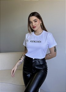 T-SHIRT ABENÇOADA - BRANCO