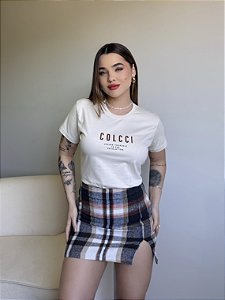 T-SHIRT COLCCI LOVING YOURSELF - BEGE NATURAL