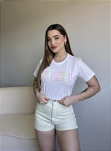 T-SHIRT COLCCI COLORS - OFF WHITE