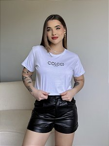 T-SHIRT COLCCI STAY TRUE TO - BRANCO